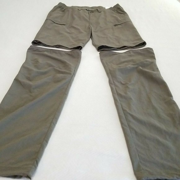 New - VAUDE MEN'S XXXL FARLEY ZIP OFF PANTS OLIVE GREEN OUTDOOR HIKING NWT - Picture 1 of 11